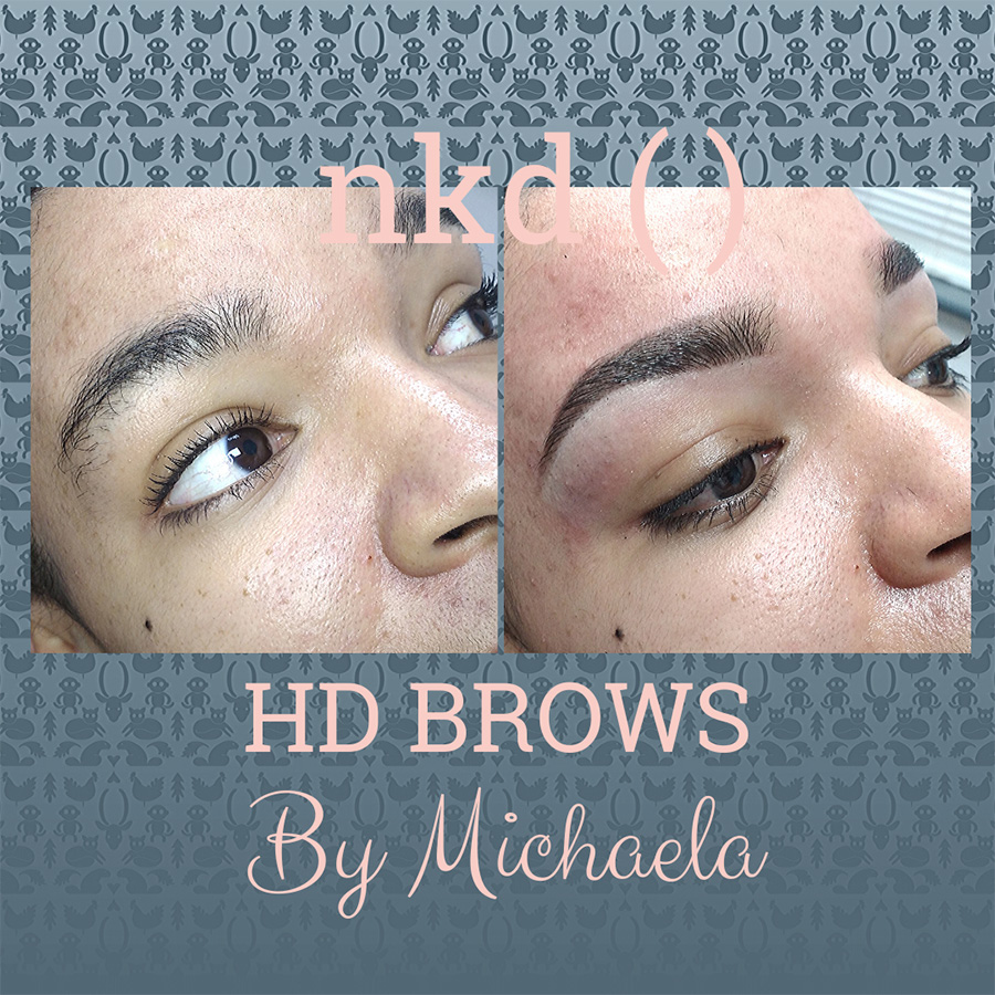 HD brows by Michaela - before and after